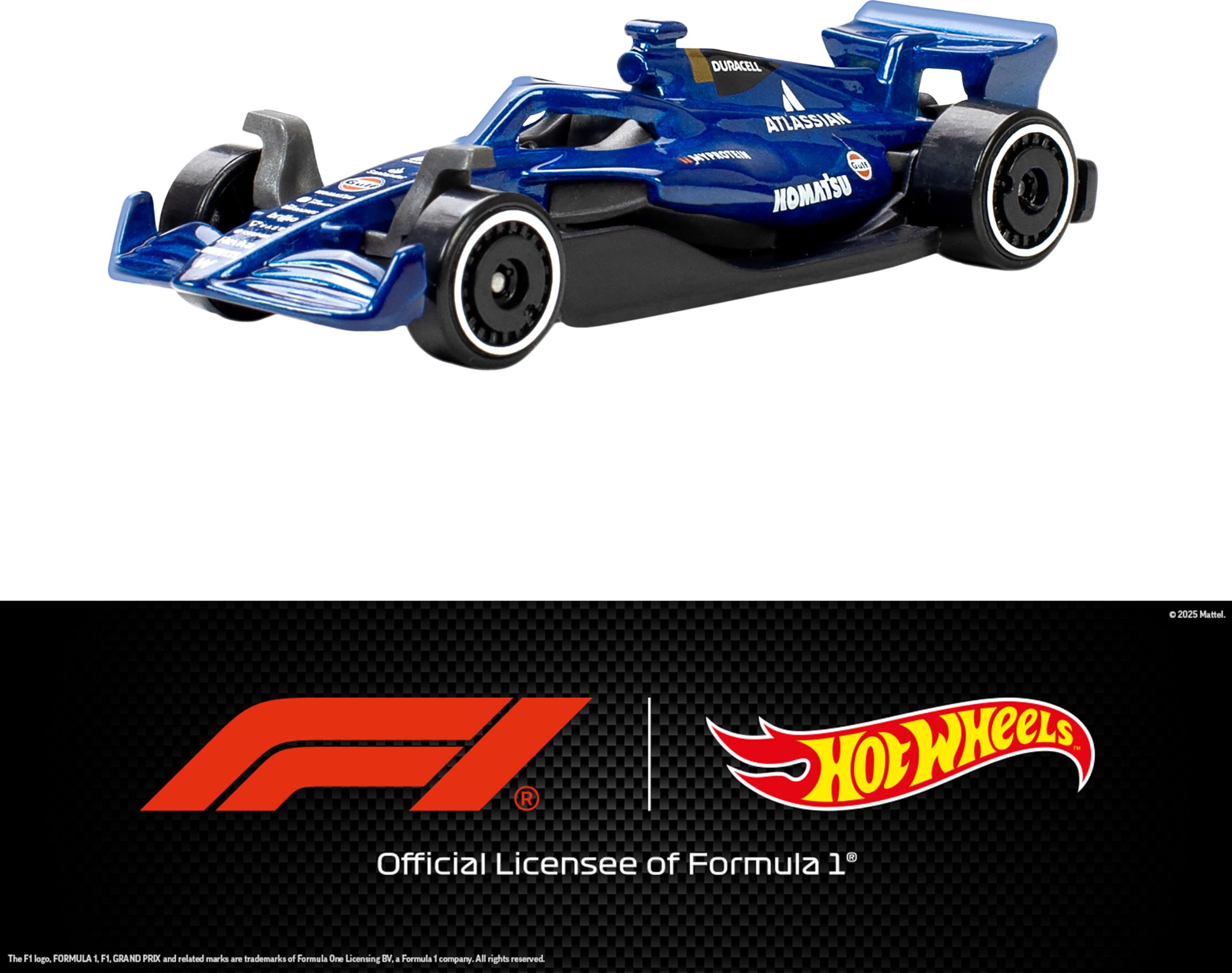 Hot Wheels 1:64 Scale 5-Pack Formula 1 Die-Cast Toy Cars, Set of 5